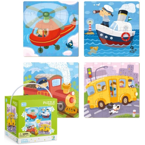 Puzzle 4w1 Transport 300132